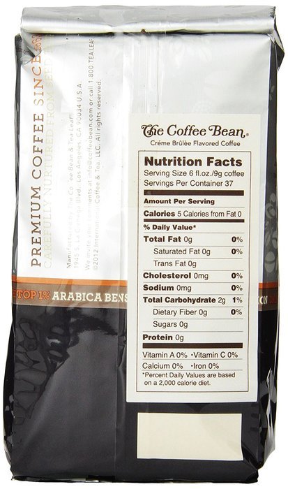 The Coffee Bean & Tea Leaf, Hand-Roasted Creme Brulee Ground Coffee, 12-Ounce Bags (Pack of 2) N3