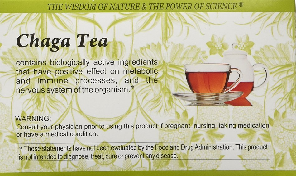 Chaga Tea (Birch Fungus) 20 bags N2