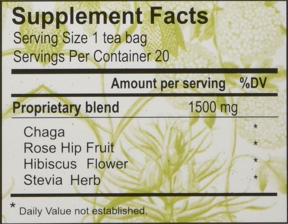 Chaga Tea (Birch Fungus) 20 bags N3