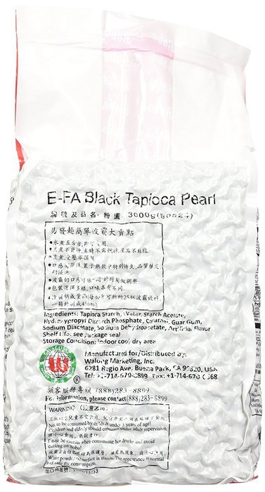 Premium Grade Black Tapioca Pearls (6.6 lb) [Bubble Tea] N3