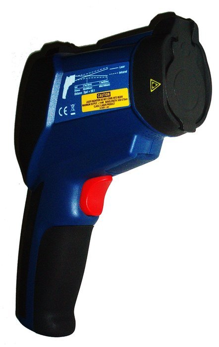Ruby Electronics DT-9862 Professional 50:1 IR Dual Laser Video Thermometer up to 3992 deg F 2200 deg C, Type K... N4