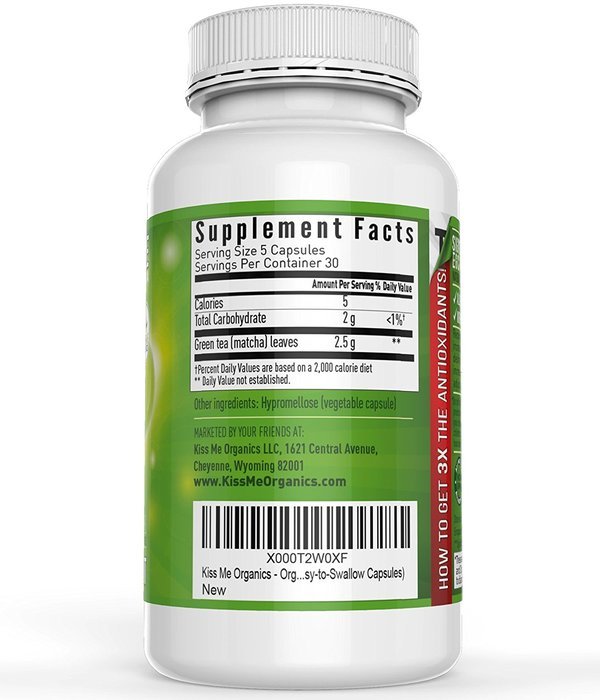 Organic Matcha Green Tea Capsule - Powerful antioxidant and energy booster- Japanese (150 easy-to-swallow capsules) N3