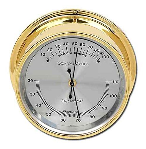 Comfortminder Hygrometer/Thermometer in Brass