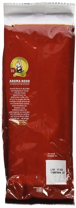 2 Packs Douwe Egberts Aroma Rood Whole Beans Coffee x 17.6oz/500g N2