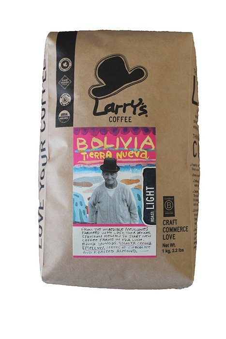 Larry's Coffee Organic Fair Trade Whole Bean, Cowboy Blend, 2.2 Pound N5