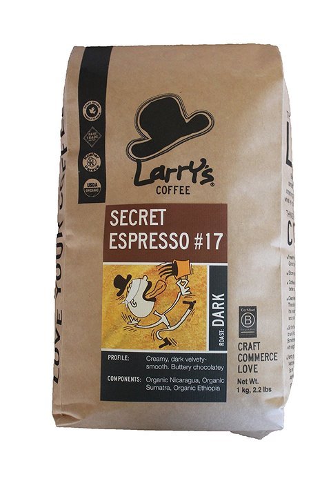 Larry's Coffee Organic Fair Trade Whole Bean, Cowboy Blend, 2.2 Pound N10