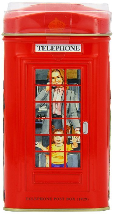 Ahmad English Breakfast Tea in London Telephon Box Tin -25 ct.