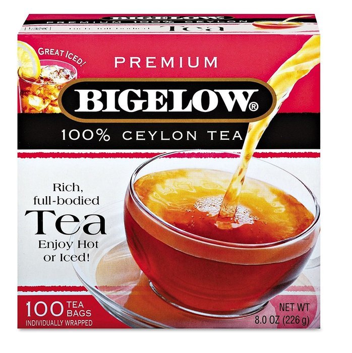 Bigelow Tea Company Products - Ceylon Black Tea, Individual Wrapped, 100/BX - Sold as 1 BX - Premium blend tea...
