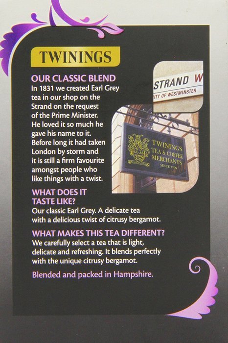 Twinings(uk) Earl Grey 50 Tea Bags N3