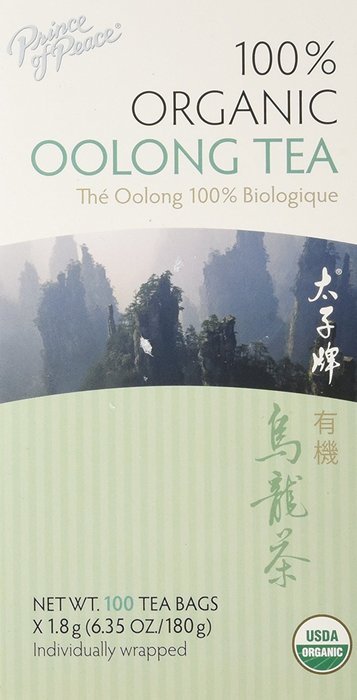 Prince Of Peace 100% Organic Oolong Tea - 100 CT x 1.8g each(6.35 oz./180g) N2