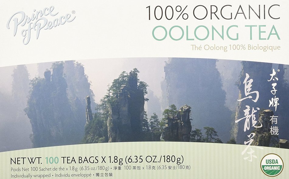 Prince Of Peace 100% Organic Oolong Tea - 100 CT x 1.8g each(6.35 oz./180g) N5