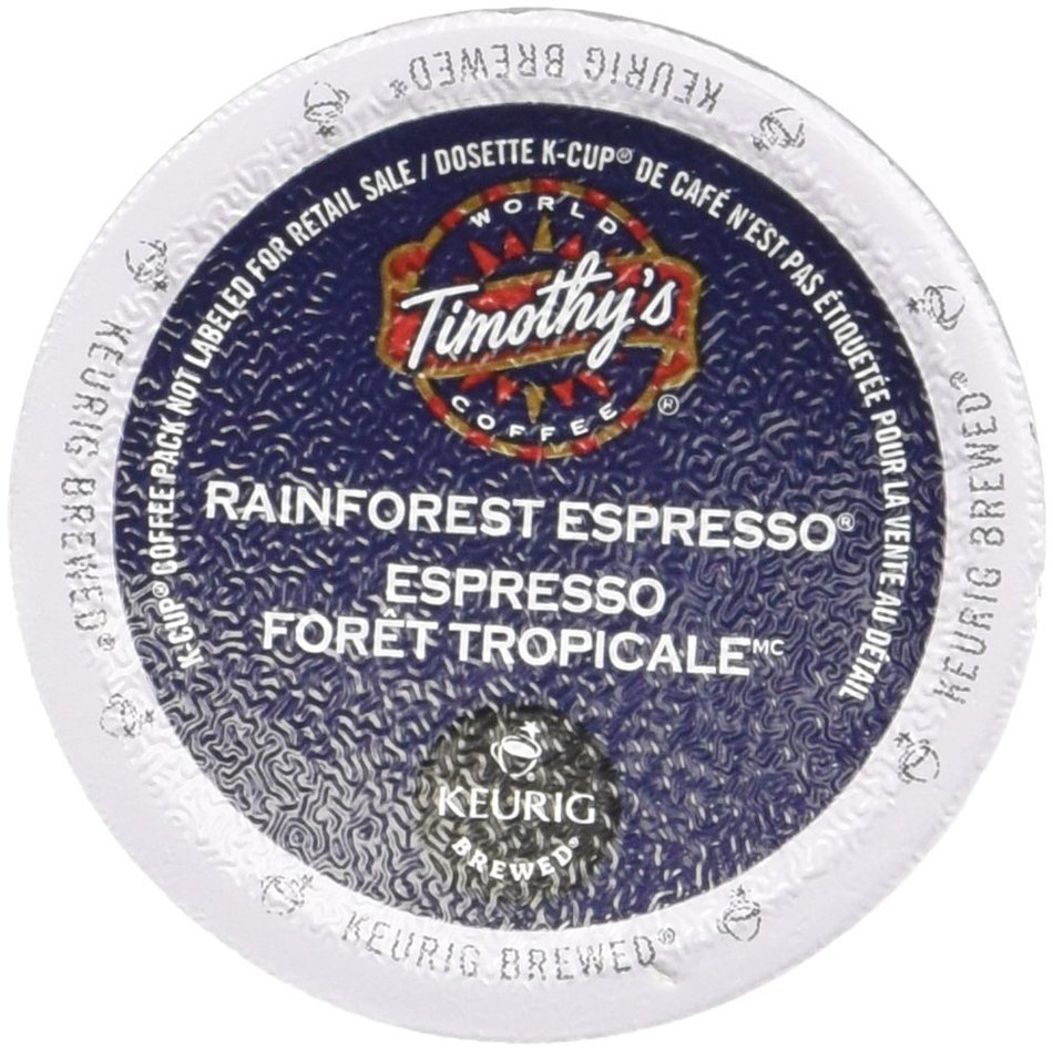 Rainforest K-Cup Espresso | Timothy's | 24 K Cups