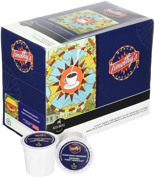 Rainforest K-Cup Espresso | Timothy's | 24 K Cups N2