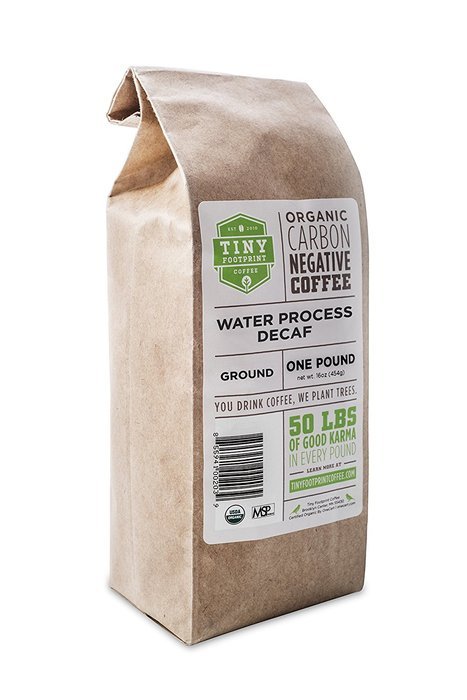 Tiny Footprint Coffee Organic Dark Roast Ground Coffee, 16-Ounce Bags (Pack of 2) N4