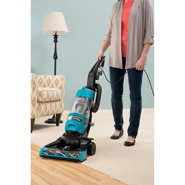 BISSELL CleanView Deluxe Rewind Bagless Upright Vacuum with Reach, 1322 ...