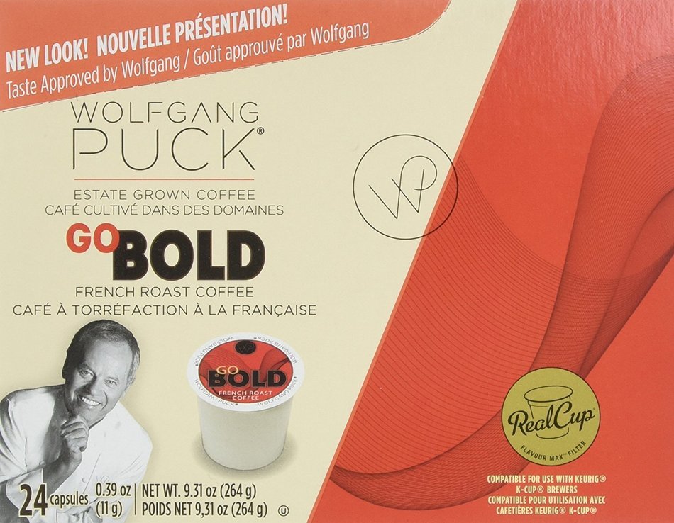 Wolfgang Puck Coffee Single Serve Cups, Go Bold French Roast, 24 Count N5