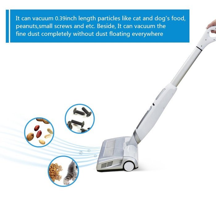 High Power Cordless Vacuum Cleaner, Upright Vacuum Cleaner with Light Weight, white N7