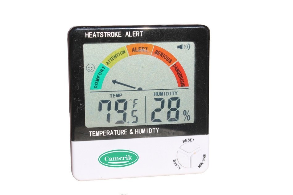 Camerik Heat Stroke Alert Temperature and Humidity Monitor