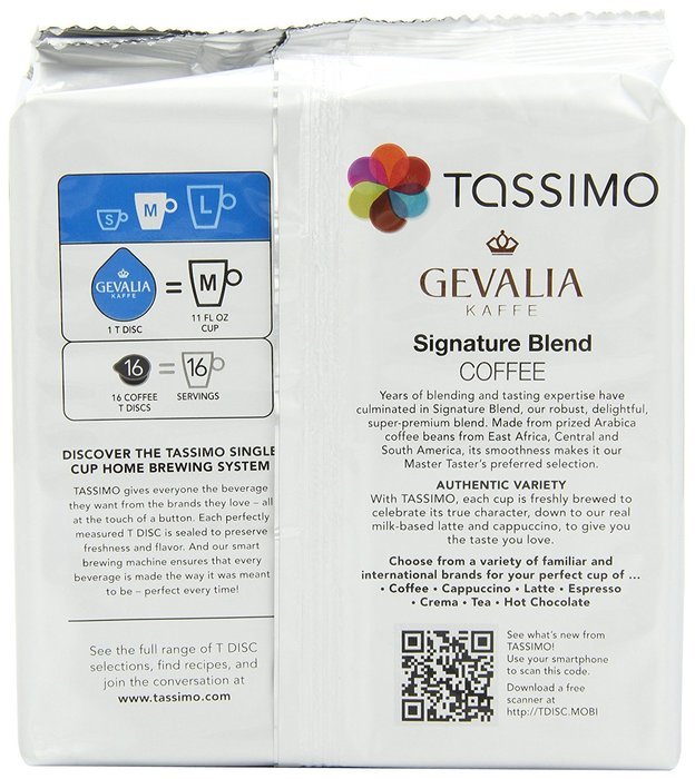 Gevalia Signature Blend, 16-Count T-Discs for Tassimo Brewers (Pack of 3) N2