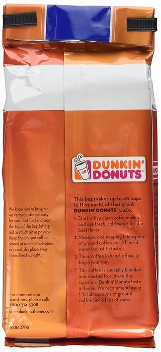 Dunkin Donuts Ground Coffee 12oz. (Pack of 2) (French Vanilla) N2