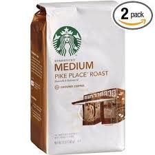 Starbucks Pike Place Roast Ground Coffee, 12 Ounce (Pack of 2)