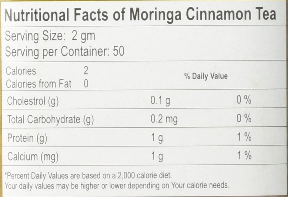Moringa Ginger Tea - Loose Leaves Tea (100 Gms) - All Natural - No Preservative - No Artificial Flavors - Rich... N2