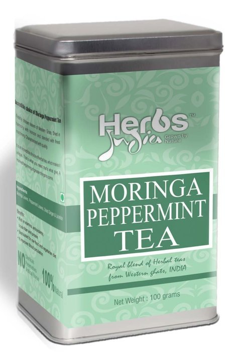 Moringa Ginger Tea - Loose Leaves Tea (100 Gms) - All Natural - No Preservative - No Artificial Flavors - Rich... N4