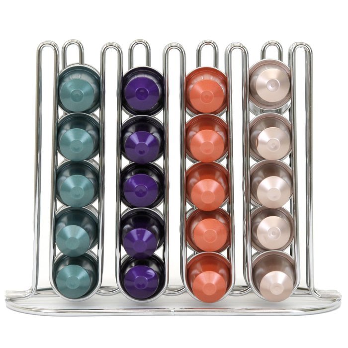 Slim and Sleek Coffee Pod Holder and Organizer for 40 Coffee Pods for Nespresso Creamer N2