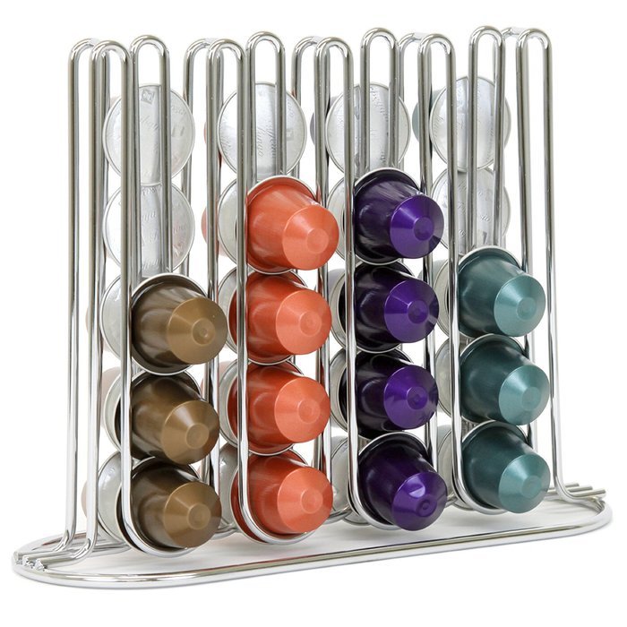 Slim and Sleek Coffee Pod Holder and Organizer for 40 Coffee Pods for Nespresso Creamer N4