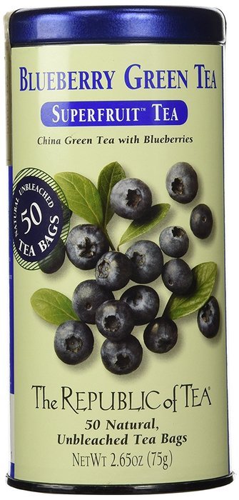 The Republic of Tea, Blueberry Green Tea, 50-Count