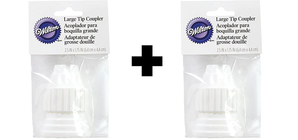 Large Cake Decorating Tip 6-couplers N2