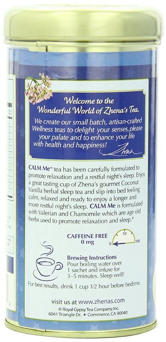 Zhena's Calm Me Sleep Tea, 22-Count N3