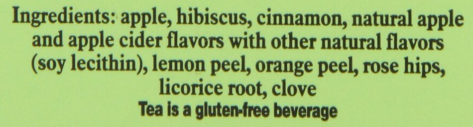 Bigelow Apple Cider Herbal Tea, 20-Count Boxes (Pack of 6) N4