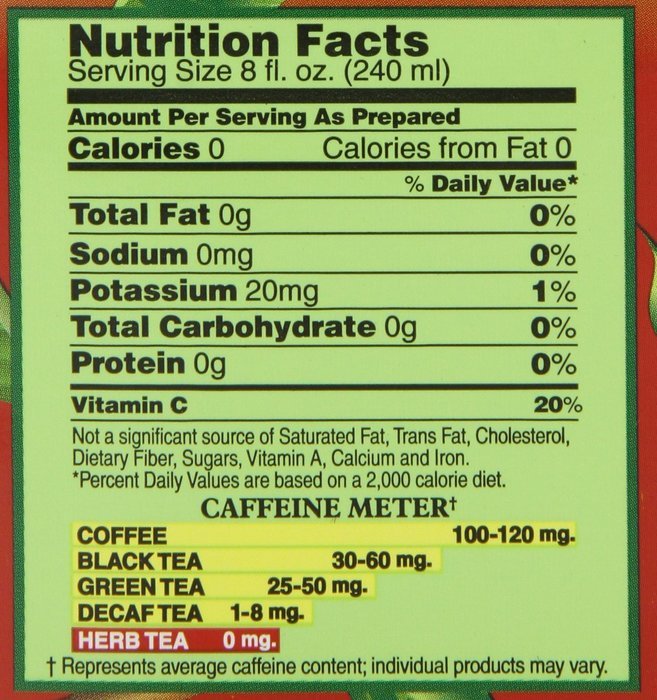 Bigelow Apple Cider Herbal Tea, 20-Count Boxes (Pack of 6) N5