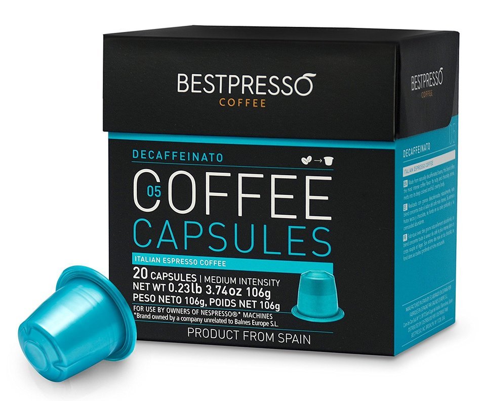 20 Bestpresso Nespresso Compatible Gourmet Coffee Capsules - Nespresso Pods Alternative: Espresso Blend Natural... N9