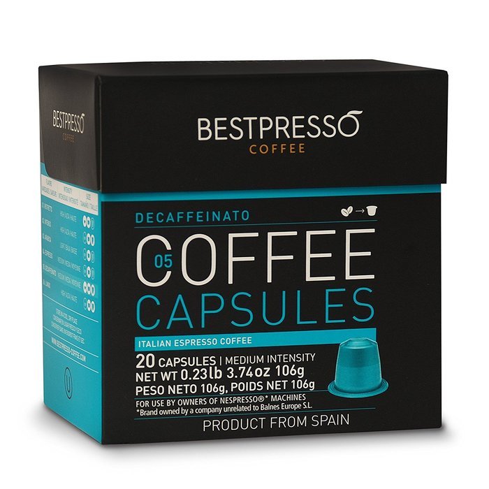 20 Bestpresso Nespresso Compatible Gourmet Coffee Capsules - Nespresso Pods Alternative: Espresso Blend Natural... N11