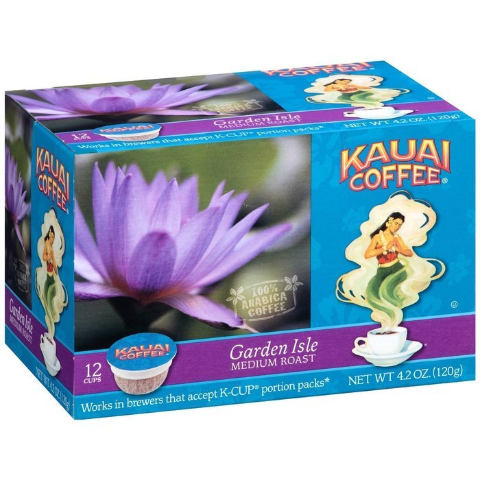 Kauai Coffee Garden Isle Medium Roast 12 K Cups Per Box - Pack Of 2
