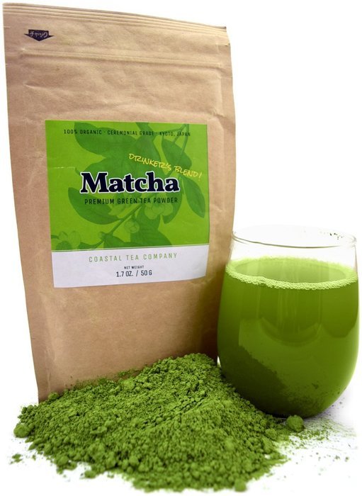 Coastal Japanese Matcha Green Tea Powder, Ceremonial Drinking Grade from Japan, USDA Organic, 50g