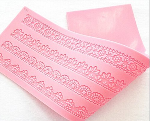 HSE New Lace Flower Shape Silicone Cake Fondant Chocolate Decorating Mat Mold Kitchen Bakeware Baking Cooking... N2