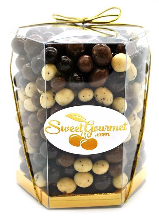 SweetGourmet Dark Chocolate Espresso Coffee Beans, 16 Oz N8