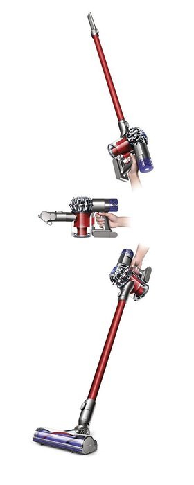 Dyson V6 Absolute Cordless, Stick Vacuum, HEPA Cleaner - 209560-01 (Complete Set) w/ Gift: Premium Microfiber... N2