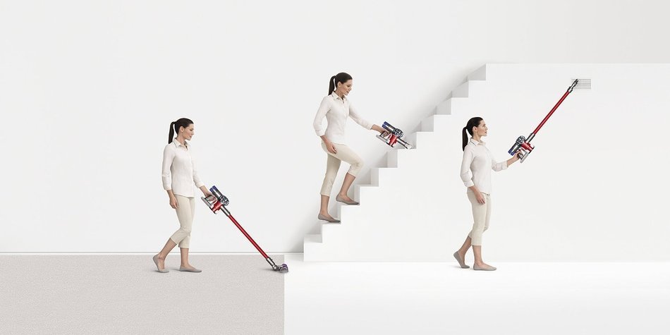 Dyson V6 Absolute Cordless, Stick Vacuum, HEPA Cleaner - 209560-01 (Complete Set) w/ Gift: Premium Microfiber... N7