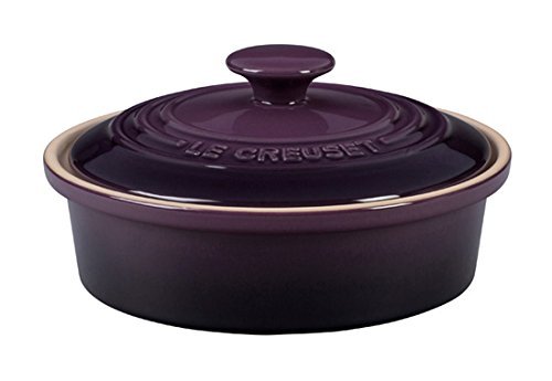 Le Creuset of America Stoneware Camembert Baker, 22-Ounce, Cassis