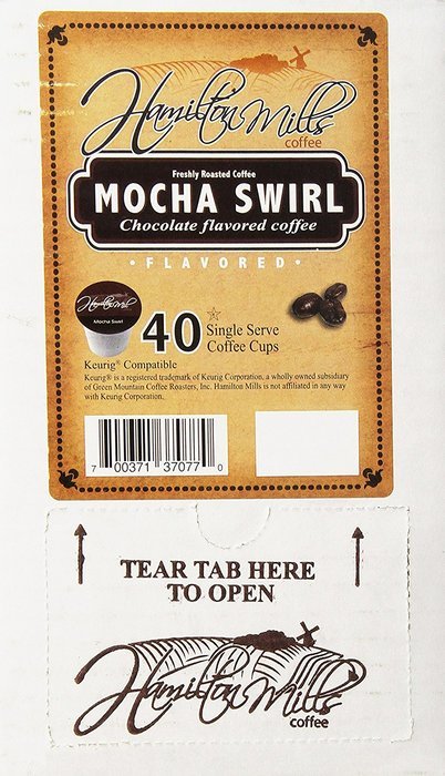 Hamilton Mills Toasted Cinnamon, Single-Cup coffee for Keurig K-Cup Brewers, 40 Count N9