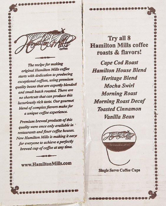 Hamilton Mills Toasted Cinnamon, Single-Cup coffee for Keurig K-Cup Brewers, 40 Count N10