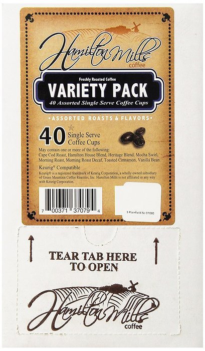 Hamilton Mills Toasted Cinnamon, Single-Cup coffee for Keurig K-Cup Brewers, 40 Count N12