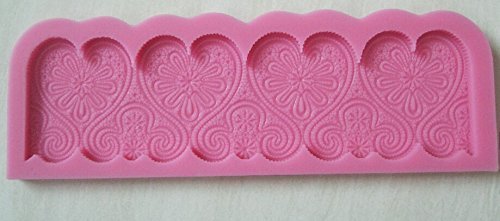 HSE 1pcs Chocolate Candy Jello 3D Beautiful Flower silicone fondant lace Mold Mould cake decoration/pastry tools