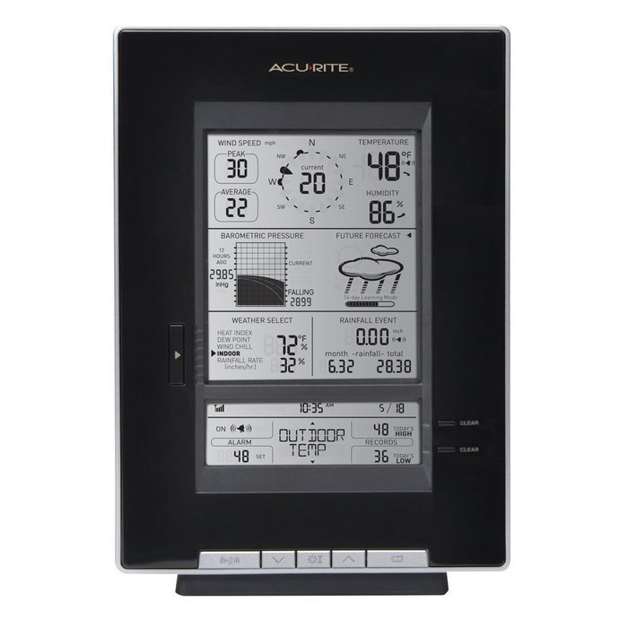 AcuRite 01502A1 Pro Digital Weather Station with Rain, Wind, Temperature and Humidity Monitor N2