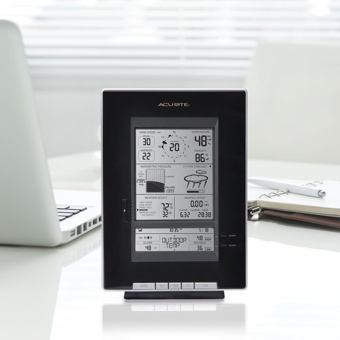 AcuRite 01502A1 Pro Digital Weather Station with Rain, Wind, Temperature and Humidity Monitor N4