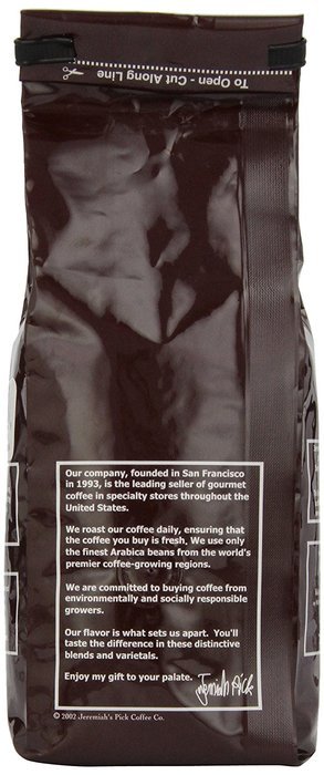 Jeremiah's Pick Coffee Kona Blend, Light Roast Whole Bean Coffee, 10 Ounce Bag N2